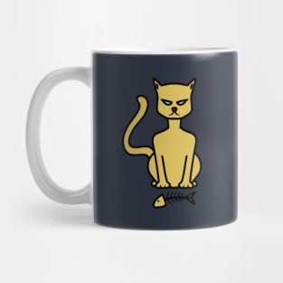 Golden Innocent Cat Mug